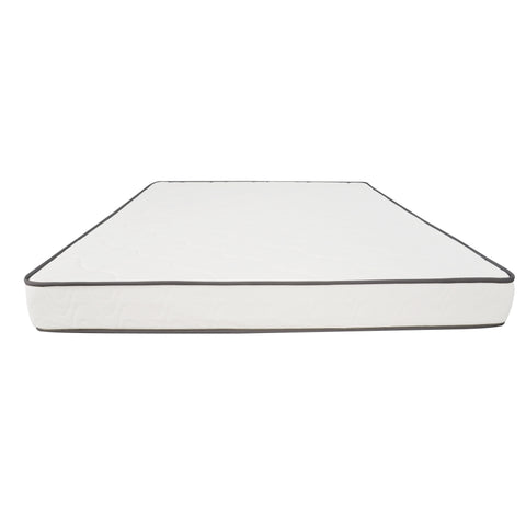 ZUN 6 in. Tight Top Pocket Spring Mattress in a Box, Queen, Soft Foam Mattress for Bed Frames, White B011P208181