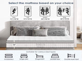Twin Size Mattress,12 inch Hybrid Mattress, individually Pocketed innerspring, Medium Firm T3962P406329