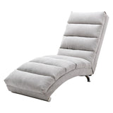 ZUN COOLMORE Linen Chaise Lounge Indoor Chair, Modern Long Lounger for Office or Living Room W39539625