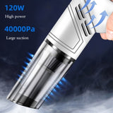 white wireless Automobile Folding Vacuum Cleaner Hand-held High-power Strong Suction Vacuum Cleaner 45866140