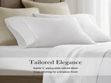 4 Pieces Cal King Sateen Sheet Set,White B035P381314