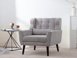 Modern Accent Chair,Chenille Arm Chairs for Living Room,Upholstered Mordern Armchair,Comfy Soft W1028P162720
