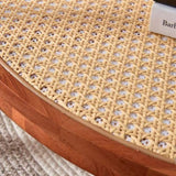 Modern minimalist circular double-layer solid wood coffee table, craft glass tabletop, second layer W1151104956