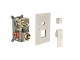 2 Way Outlet Function Solid Brass Shower Diverter Valve Mixer Rough-In Shower Handle Valve Kit W2287P184283