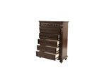 ZUN Antique Cherry / Antique Walnut Wooden 1pc Chest Of Drawers Storage Bedroom Furniture Unique Design B011P210738