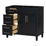 36'' Bathroom Vanity without Sink, Freestanding Bathroom Storage Cabinet with 2 Drawers and a WF322109AAB