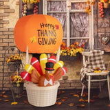 6ft 15W 5 LED Lights Turkey Hot Air Balloon Garden Turkey Decoration 33011150