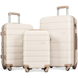 Luggage Sets New Model ABS Hardshell 3pcs Clearance Luggage Hardside Lightweight Durable Suitcase N726P203164R