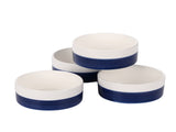10 OZ WhiteBule Ceramic Bowls Set of 4 - Cereal Bowl,Soup Bowls for Kitchen, Ramen Bowl, Microwave 77989432