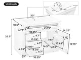 30" Bathroom Vanity with Sink, One Tip-out Drawer, Three Drawers, Door Shelf, Soft Closing Door, 08388650