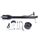 ZUN Street Hot Rod 30" Black Steering Column Tilt Auto Floor Shift w/ Adapter No Key 86332181