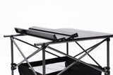 ZUN 1-piece Folding Outdoor Table with Carrying Bag,Lightweight Aluminum Roll-up Square Table for 27513463