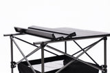 ZUN 1-piece Folding Outdoor Table with Carrying Bag,Lightweight Aluminum Roll-up Square Table for W24172223