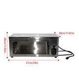 Stainless Steel Electric Cheese Melter Cheesemelter Grill 2000W Countertop Broiler 120-570&degF 82816087