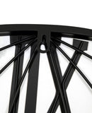 36 Inch Large Black Metal Wall Clock, Modern Silent World Map Wall Clock with Vintage Gold Arabic W1445P249305