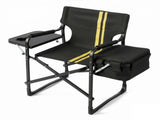 46.46" x 20.87" x 33.46" Folding Camping Chair with Side Table & Insulated Cooler Bag, Spray-Coated 53355141