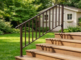 Outdoor 4 Level Iron Handrail Copper 70877078
