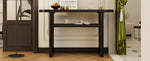 ZUN TREXM Elegant Minimalist Console Table with Rounded Edges and Sturdy Shelf Design for Entryway, N715P195554B