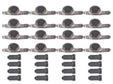 Set of 16 Roller Rocker Arms 1.6 Ratio Replacement for Ford SBF 289 302 351W Stainless Steel 58624614