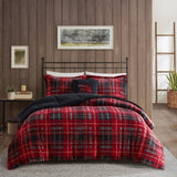 Full/Queen Plush to Sherpa Down Alternative Comforter Set B035100502