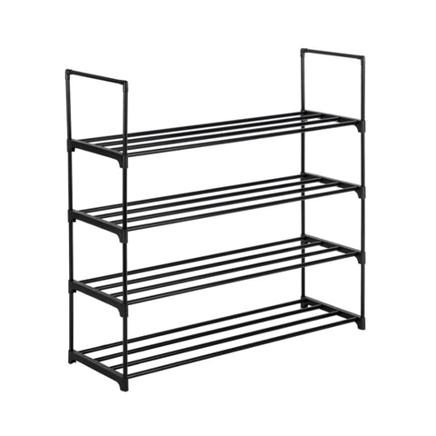 ZUN 4 Tiers Shoe Rack Shoe Tower Shelf Storage Organizer For Bedroom, Entryway, Hallway, and Closet 80345388