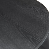 Round Solid Wood Carved Coffee Table with Elegant Sculptural Design W3137P295315