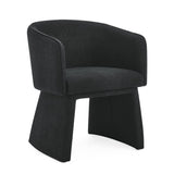 ZUN Modern style simple and elegant chair, black leisure chair, suitable for dining/bedroom/living W487P186357