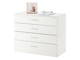Modern Simple 4-Drawer Dresser White 52846176