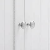 Double Doors Bathroom Cabinet White 91618013