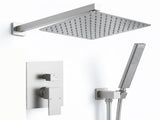 Male NPT Brushed Nickel Shower System, Shower Faucet Set for Bathroom Shower Fixtures with 10 Inch 87854827