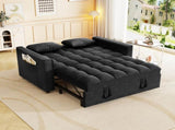 Sleeper Sofa Couch w/Pull Out, Modern Velvet Convertible Sleeper Sofa, Small Love seat Sofa W1825P332360