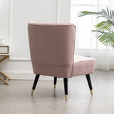 Elon Contemporary Velvet Upholstered Accent Chair, Pink T2574P164257
