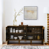 60" Mid Century Modern Sideboard Buffet Cabinet with Storage, TV Media Console, Storage Cabinet with W1801P288502