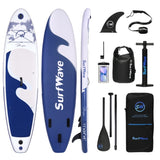 ZUN Inflatable Stand Up Paddle Board 11'x34"x6" With Accessories W1440P192243