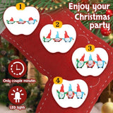6.6 FT Lighted Christmas Inflatable Decoration, Inflatable Three Christmas Gnomes Elves, Funny Blow 49965532