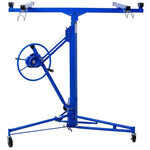 ZUN Drywall Panel hoist Drywall Lift Rolling Panel Hoist Jack Lifter 16ft blue color W465141084