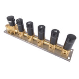 5-Function Black Brass Shower Diverter Thermostatic Valve Shower Diverter Valve Constant Temperature 28674167