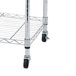 ZUN 5-Tier NSF Heavy Duty Adjustable Storage Metal Rack with Wheels & Shelf Liners Ideal for Garage, 27377485