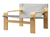 Detachable and washable Oak Accent Chair Wide Armrest Mid-Century Lounge Chair Linen Fabric Armchair W2336P251804