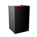 Steel Mini Side Locker Cabinet, 2 Shelves, Black 98164105