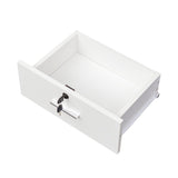 ZUN White modern simple hair desk, multi-layer storage, large storage space 75727939