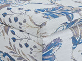 Luxury Storage Ottoman with Floral Patterned Fabric, Soft-Close Hinges, Multi-Functional Footrest & N767P257582M