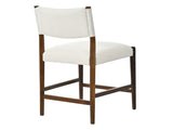 26.4" Solid Wood Counter Height Barstools, Modern Bar Stools Set of 2, Linen Upholstered Kitchen N762P411383A