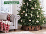 Wooden Christmas Tree Collar for 6/7.5/9 ft Artificial Trees31.5 x 27.5 x 10 Inch Xmas Tree Stand 74721667