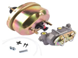 7" Zinc Street Rod Rat Rod Power Brake Booster Assy w/ Bail Top Master Cylinder 37847288