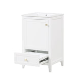 20" Bathroom Vanity with Sink, Bathroom Cabinet with Soft Closing Door, Storage Rack and A Drawer, 95881183