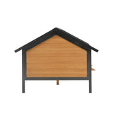 Outdoor Large Wooden Cabin House Style Wooden Dog Kennel with Porch W219P246168