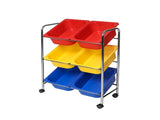 Rolling Utility Organizer Storage Cart, for Home Office, School, Classroom, Scrapbook, Hobby, Craft, 08300923
