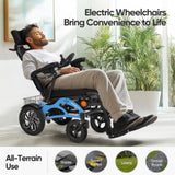 Automatic Reclining Foldable Wheelchairs for Adults, Longest Range 20 Miles of Deluxe 86921045