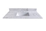 Montary 49x22inch bathroom stone vanity top engineered stone carrara white marble color with W50921983